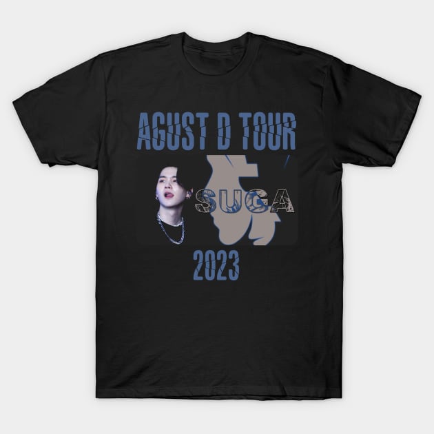 SUGA  Agust D TOUR IN US T-Shirt by WacalacaW